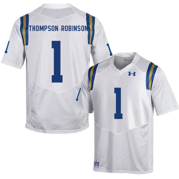 Men #1 Dorian Thompson-Robinson UCLA Bruins College Football Jerseys Sale-White - Click Image to Close